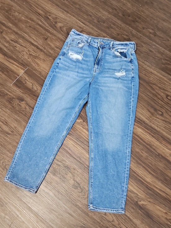 American Eagle Outfitters Denim - American Eagle High-Rise Mom Straight Distressed Jeans Women’s 14